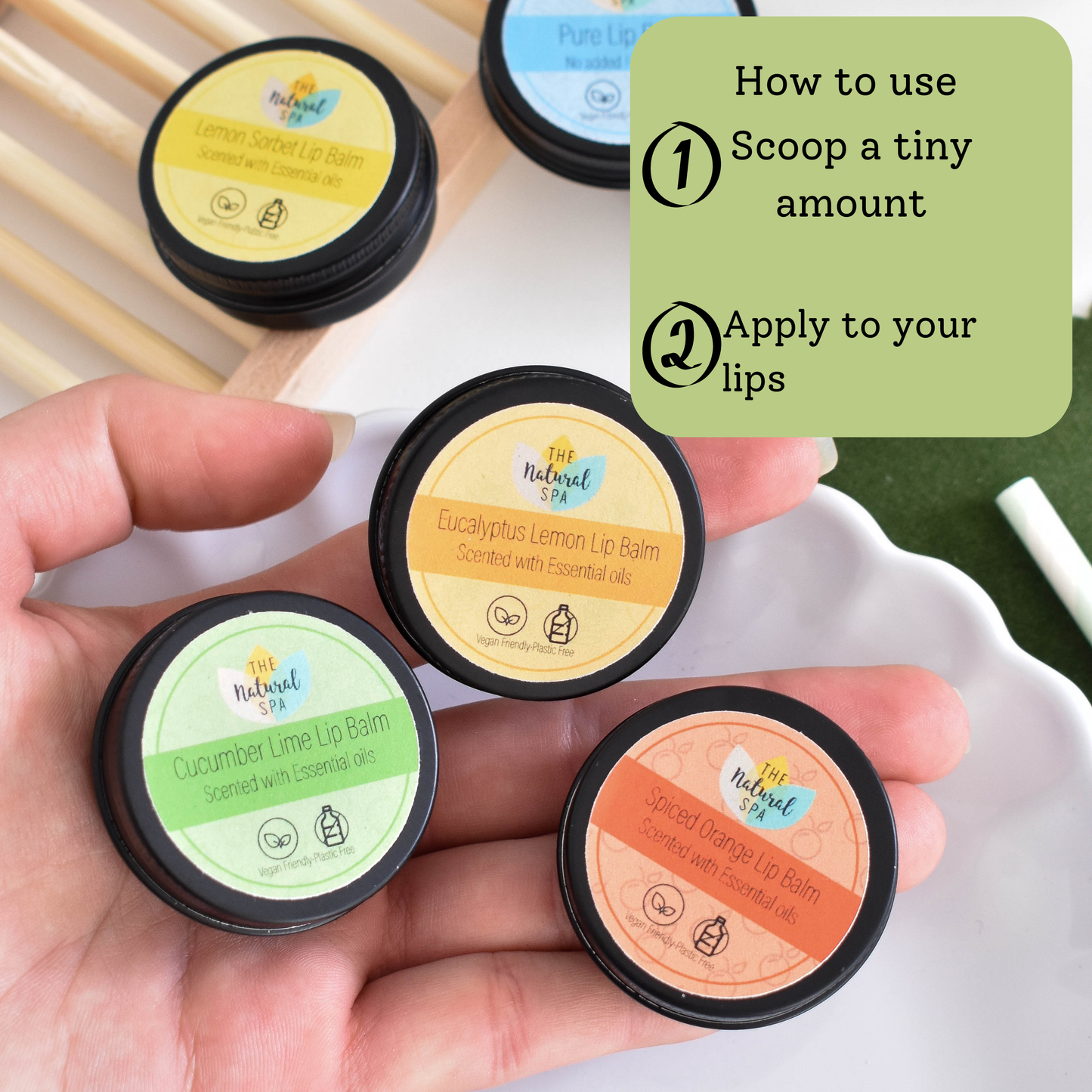 Cucumber Lime All Natural Lip Balm Vegan Stocking Filler
