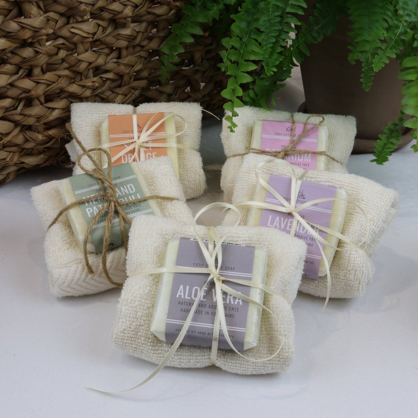 Handmade Soap & Cotton Cloth Gift Set