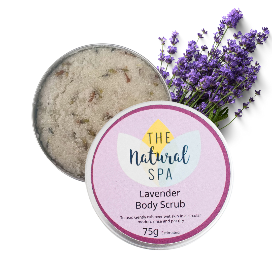 Lavender Natural Body Scrub - 75g tin - Letterbox