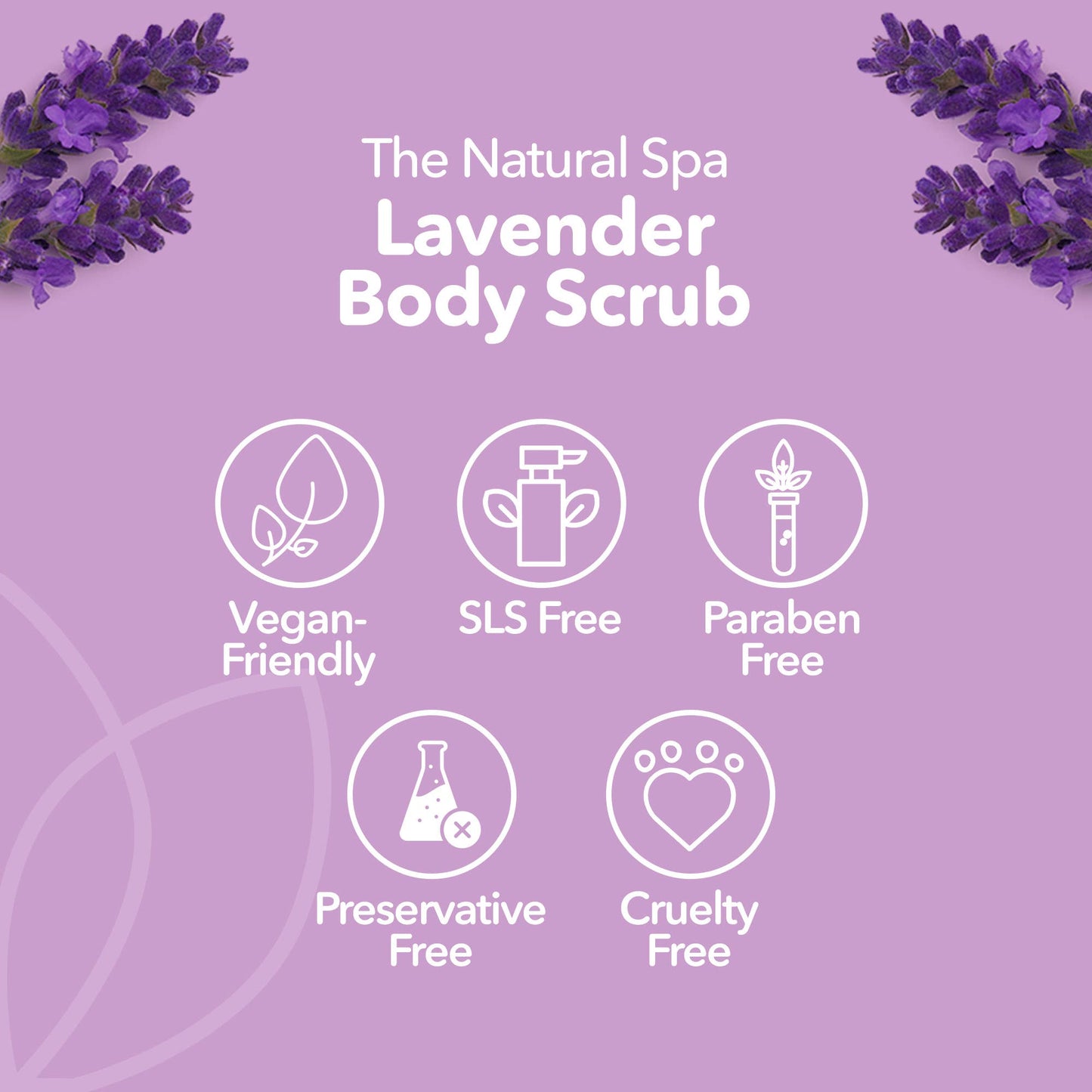 Lavender Natural Body Scrub - 75g tin - Letterbox